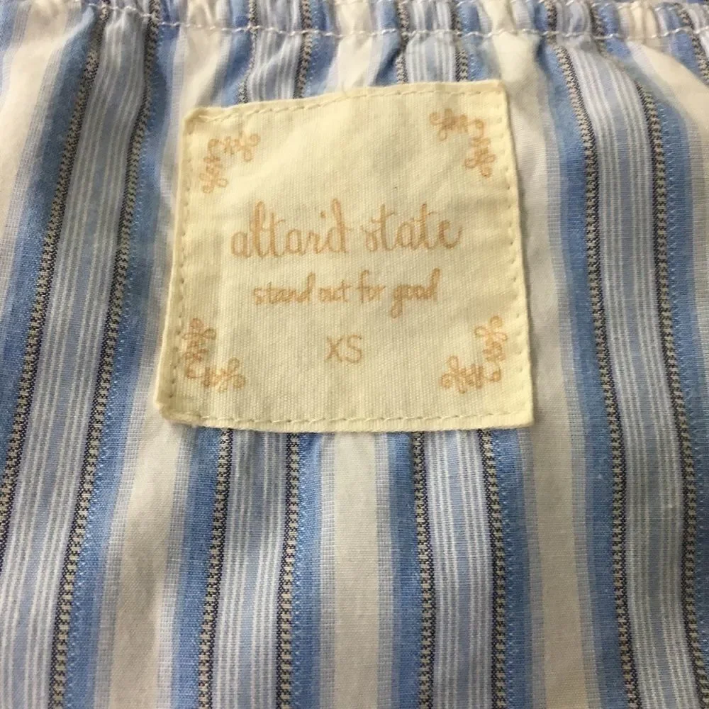 Altar'd State Striped Off Shoulder Top Size XS - Picture 3 of 3